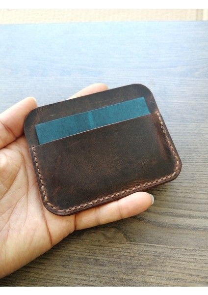 Kartlık Deri Kişiye Özel Gerçek Deri Minimal Kartlık MK52