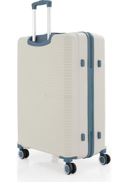 3lü Set Kırılmaz Silikon Seyahat Valizi Bavulu V374 Kemik/sky Blue fırsatları