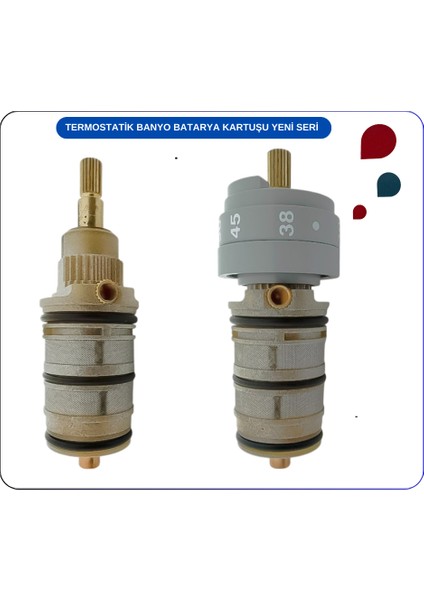A31781YP:SOLID Artema Plast Termostatik Kartuş