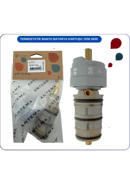 A31781YP:SOLID Artema Plast Termostatik Kartuş