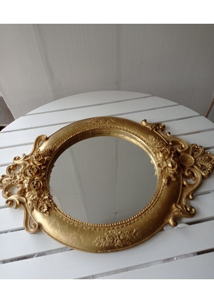 Dekoratif Polyester Aynalı Gold Söz,nişan , Kına ,özel Gün Tepsisi fırsatları