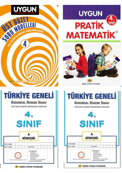 4. Sınıf BİLSEM Üst Düzey Soru Modelleri - Pratik Matematik Alıştırma Kitabı - 2 Deneme Sınavı