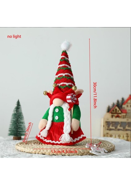 Tekno Trust Noel Faceless Bebek Işıkları ile Merry Christmas Süslemeleri Xmas Gnome Bebek Süs Ev Yeni Yıl