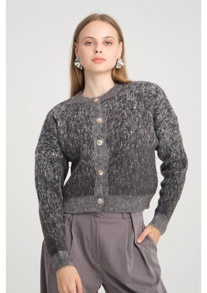 Asur Butik Kadın Triko Crop Hırka