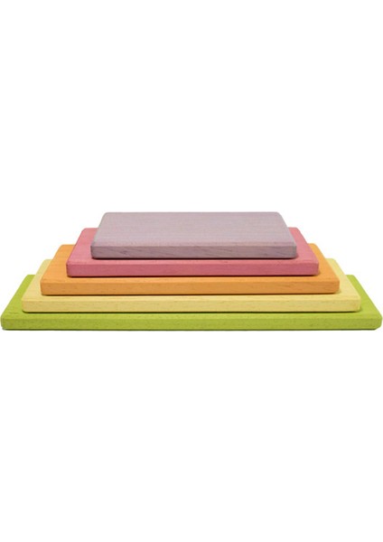 Waldorf 5 Li Pastel Gökkuşağı Düz Tabla