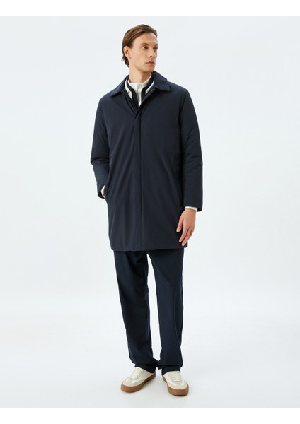 Fermuarlı Slim Fit Çıkarılabilir Kapşonlu Yağmurluk Mont modelleri