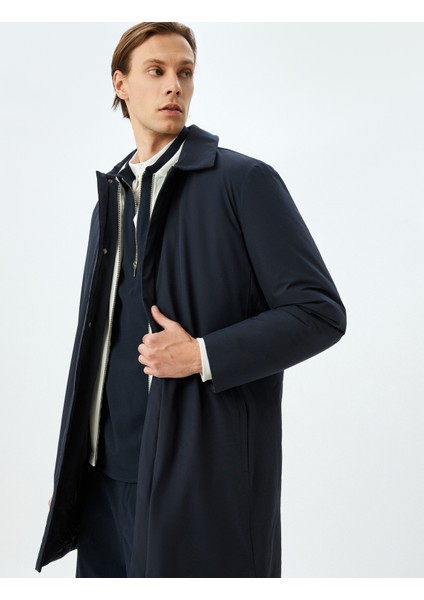 Fermuarlı Slim Fit Çıkarılabilir Kapşonlu Yağmurluk Mont indirimleri