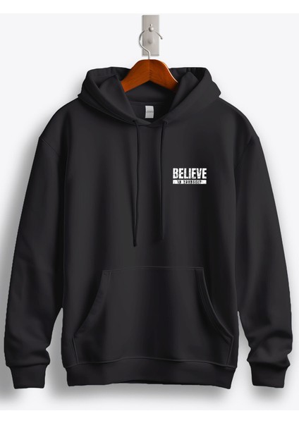 Believe In Yourself Arma Baskılı Kapüşonlu Sweatshirt