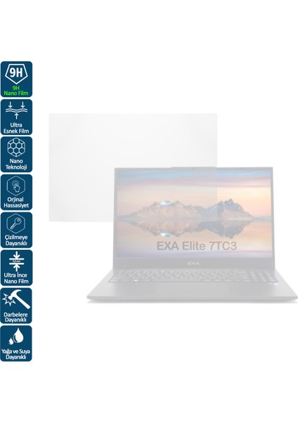 Nanoshield Pro Exa Elite 7tc3 14.0 Inç 16:9 Notebook Şeffaf Nano Film