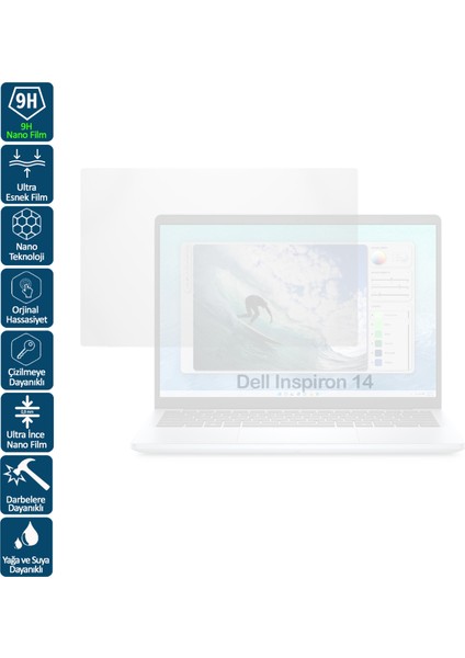 Nanoshield Pro Dell Inspiron 14 5420 14.0 Inç 16:10 Notebook Şeffaf Nano Film