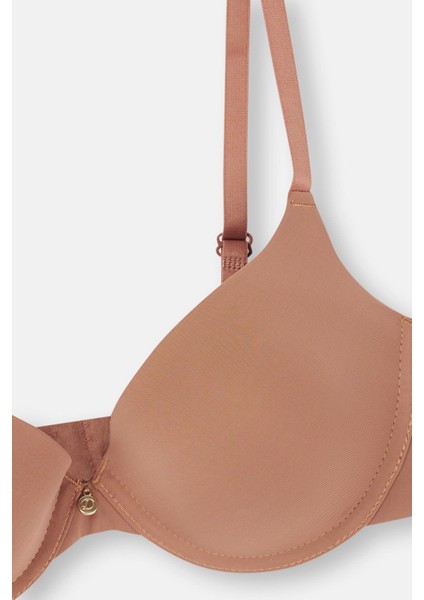 Kahverengi 1075KC Ione T-Shirt Bra Desteksiz Sütyen modelleri