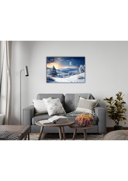 Kış Temalı Manzara Kanvas Tablo indirimleri