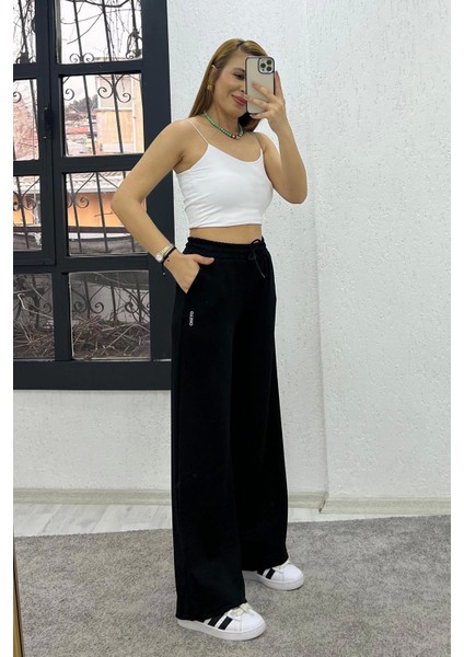 Bol Paça Oysho Eşofman Altı Siyah fırsatları