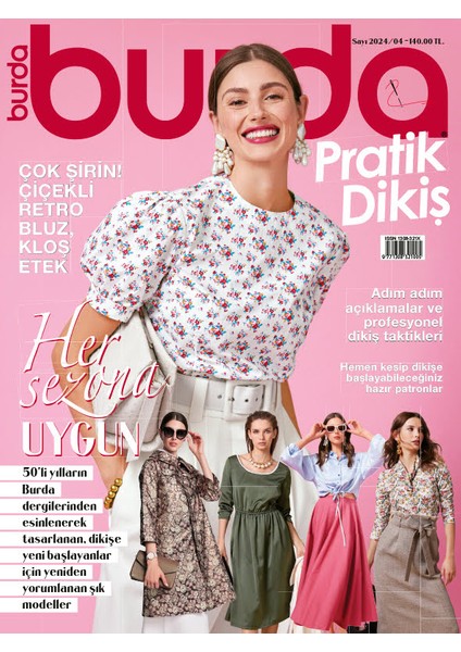 Burda Dergi Pratik Dikiş 4. Sayı - 2024