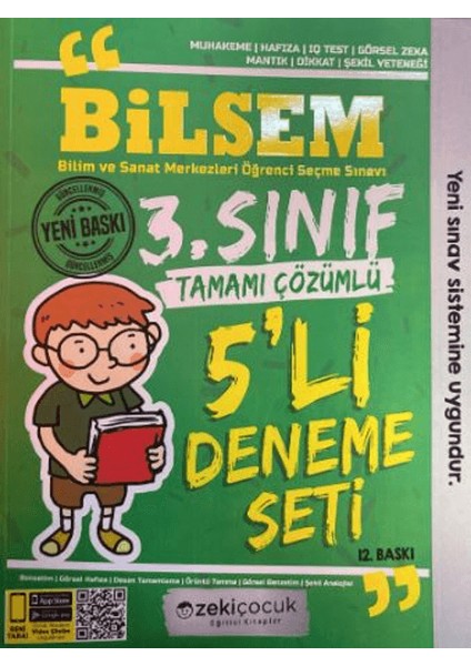 3. Sınıf Bilsem 5'li Deneme Seti