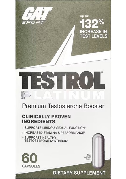 Testol Platinum Premium Gh Testo Booster 60 Capsules