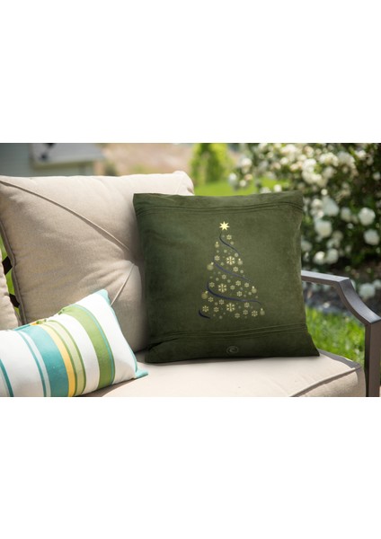 Christmas Yılbaşı Temalı Kırlent Kılıfı