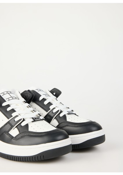 Beyaz - Siyah Erkek Sneaker Tjm Basket Retro Cupsole Wl
