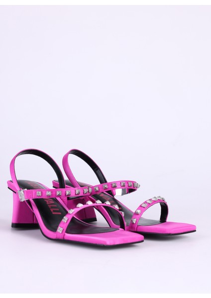 Pembe Kadın Topuklu Sandalet Fondo Chanı W29C Shoes indirimleri