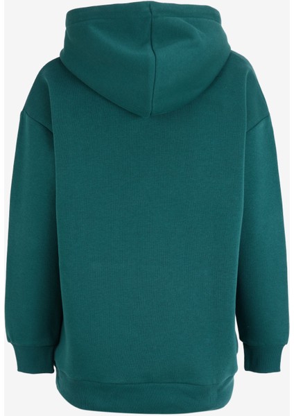 Kapüşon Yaka Baskılı Yeşil Kadın Sweatshırt 251 Lcf 241010 Kındy Yeşil fiyatları