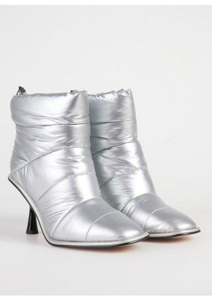 Gümüş Kadın Topuklu Bot KP2825 fiyatları