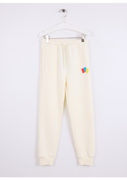 Haribo Lastikli Paça Bej Erkek Çocuk Eşofman Altı HRBTXT700