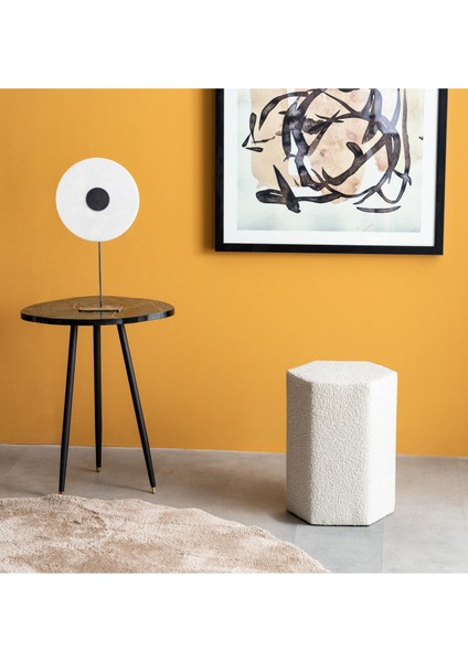 Beyaz Puf 32 x 32 x 41 cm