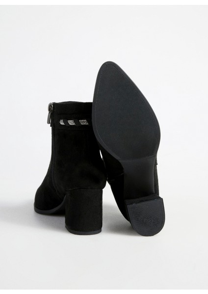 Siyah Kadın Topuklu Bot Mıyu fırsatları
