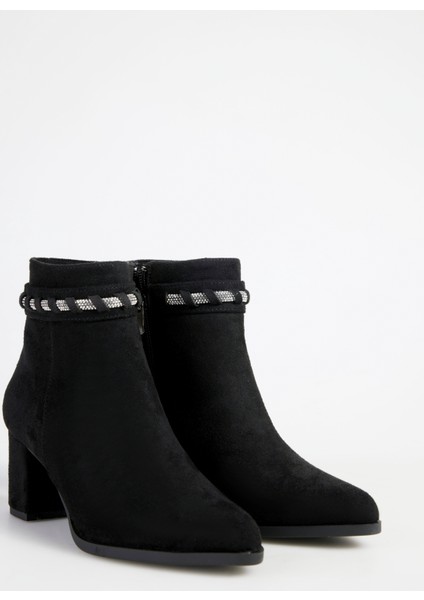 Siyah Kadın Topuklu Bot Mıyu indirimleri