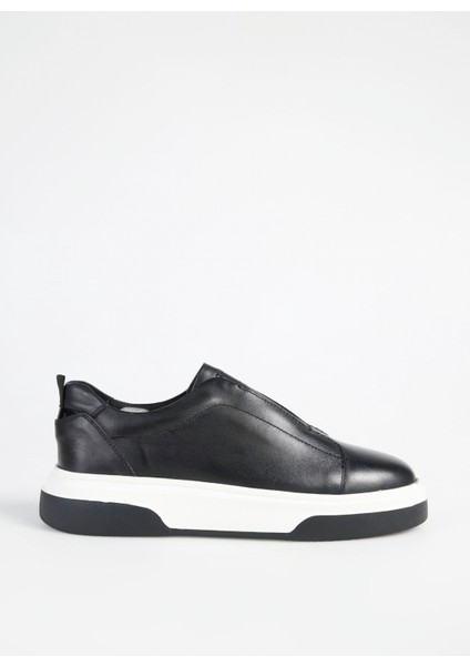 Siyah Erkek Deri Sneaker Otıs-Pacho