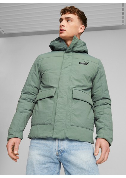 Yeşil Erkek Mont 67538244 Hooded Padded Jacket