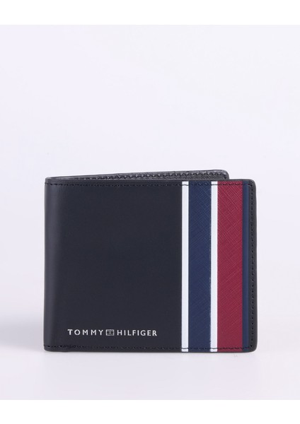 Tommy Hilfiger Siyah Erkek Cüzdan Th Corp Mını cc Wallet