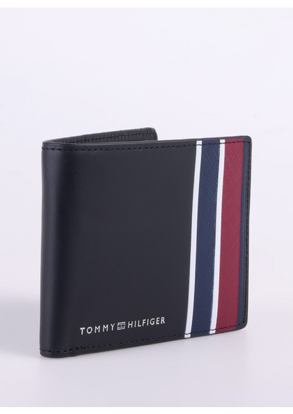 Tommy Hilfiger Siyah Erkek Cüzdan Th Corp Mını cc Wallet