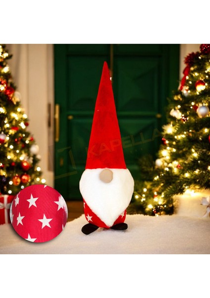 Yılbaşı Noel Baba Kapı Stoperi Kırmızı Yıldız