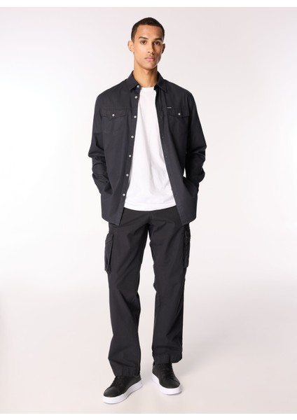 Siyah Erkek Kargo Pantolon M4YB45WGES0JBLK New Cargo Pants