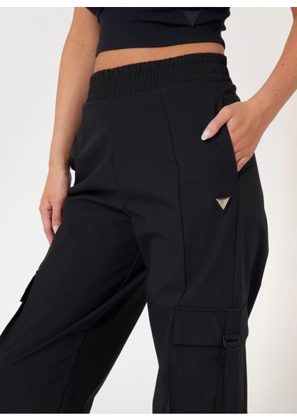 Siyah Erkek Kargo Pantolon M4YB45WGES0JBLK New Cargo Pants modelleri