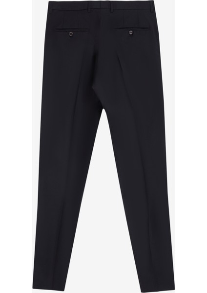 Düşük Bel Düz Paça Normal Siyah Erkek Pantolon 100% Yün Flannel Klasik Pantolon fiyatları