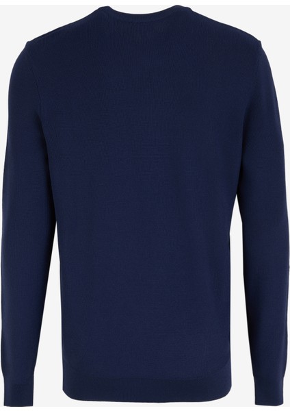 Bisiklet Yaka Basic Düz Lacivert Erkek Kazak F4WM-KZK F52