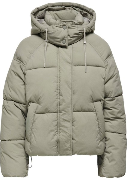 Açık Kahve Kadın Mont Onlhope Short Puffer Jacket cc Otw fırsatları