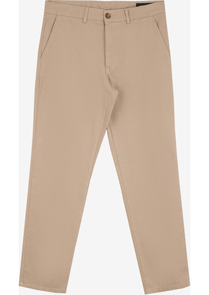 Normal Bel Comfort Fit Taş Erkek Pantolon ACE012510181_PANTOLON Yan Cep