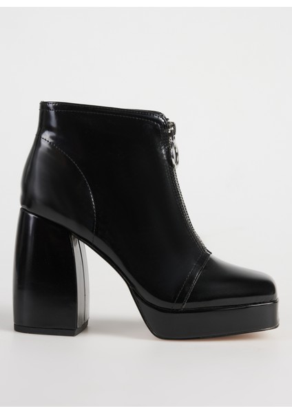 Siyah Kadın Topuklu Bot KP2737