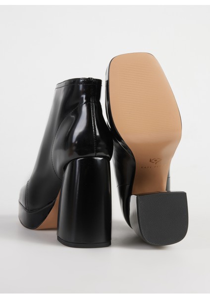 Siyah Kadın Topuklu Bot KP2737 fırsatları