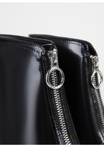 Siyah Kadın Topuklu Bot KP2737 indirimleri