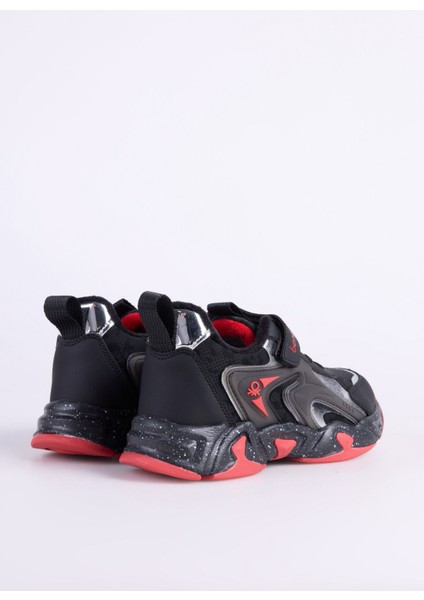 Siyah - Kırmızı Erkek Çocuk Sneaker BNI-11033