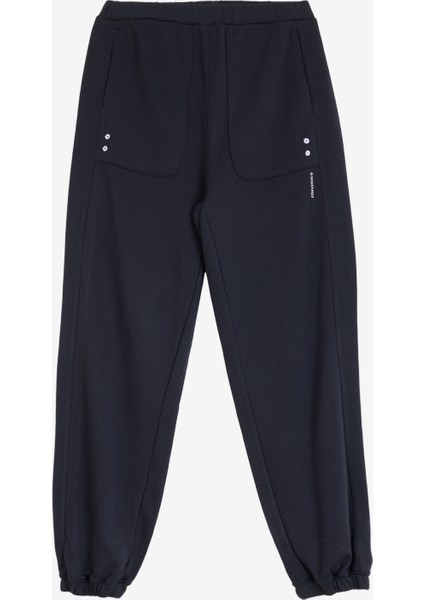 Siyah Kadın Regular Fit Düz Eşofman Altı Wordmark Knıt Pant Black