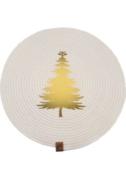 Klappe Design Christmas Yılbaşı Ağaç Temalı Beyaz Amerikan Servis Supla (35CM)