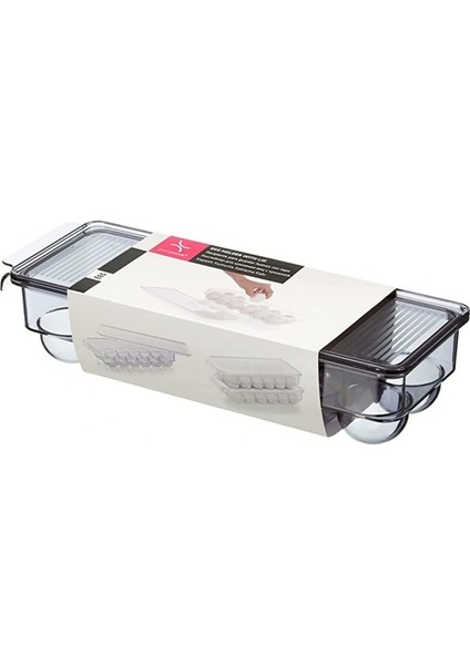 Kapaklı Yumurta Saklama Kabı - 12 Yumurta Kapasitli - Şeffaf Siyah