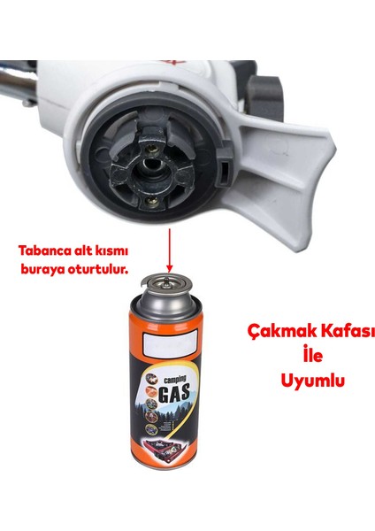 Kamp Gazı Bütan Propan Gaz Tüpü Portatif Ocak Kartuşu Tek Kullanımlık Pürmüz 400 ml 2 Adet