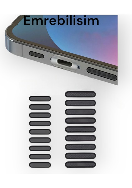 9 Takım 18 Adet Adet Cep Telefonu Hoparlörü Için Toz Önleyici Sticker-Telefon Hoparlör Koruyucu 1.6 Cm-2.2 cm