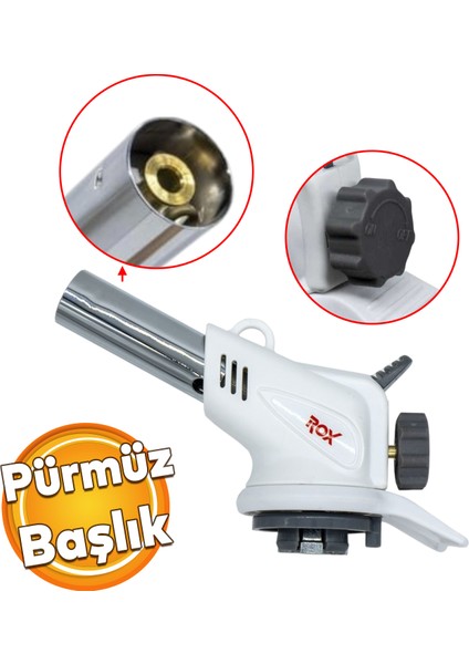 Çakmaklı Pürmüz 153ROXT05AF Torch Rox Kamp Piknik Kamp Mangal Mutfak Ateş Tutuşturucu 1 Adet